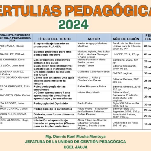 Tertulias Pedagógicas 2024